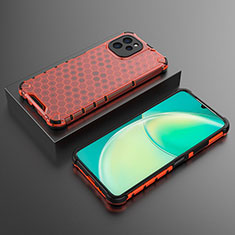 Carcasa Bumper Funda Silicona Transparente 360 Grados AM2 para Huawei Enjoy 50z Rojo