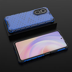 Carcasa Bumper Funda Silicona Transparente 360 Grados AM2 para Huawei Honor 50 SE 5G Azul