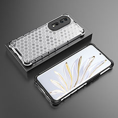 Carcasa Bumper Funda Silicona Transparente 360 Grados AM2 para Huawei Honor 80 Pro 5G Blanco