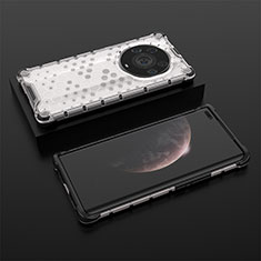 Carcasa Bumper Funda Silicona Transparente 360 Grados AM2 para Huawei Honor Magic3 Pro+ Plus 5G Blanco