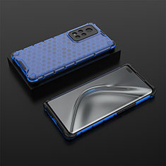 Carcasa Bumper Funda Silicona Transparente 360 Grados AM2 para Huawei Honor V40 5G Azul