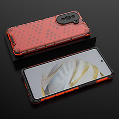 Carcasa Bumper Funda Silicona Transparente 360 Grados AM2 para Huawei Nova 10 Rojo