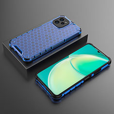 Carcasa Bumper Funda Silicona Transparente 360 Grados AM2 para Huawei Nova Y61 Azul