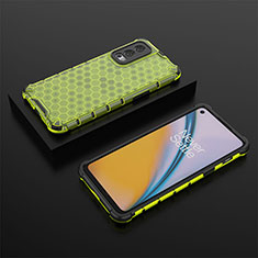 Carcasa Bumper Funda Silicona Transparente 360 Grados AM2 para OnePlus Nord 2 5G Verde