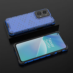 Carcasa Bumper Funda Silicona Transparente 360 Grados AM2 para OnePlus Nord 2T 5G Azul