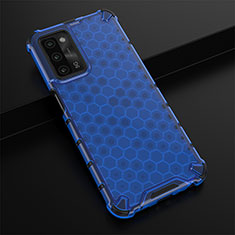 Carcasa Bumper Funda Silicona Transparente 360 Grados AM2 para Oppo A53s 5G Azul