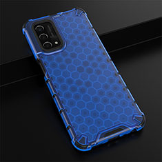 Carcasa Bumper Funda Silicona Transparente 360 Grados AM2 para Oppo A54 5G Azul