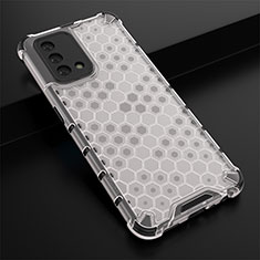 Carcasa Bumper Funda Silicona Transparente 360 Grados AM2 para Oppo A74 4G Blanco