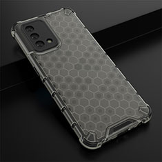 Carcasa Bumper Funda Silicona Transparente 360 Grados AM2 para Oppo A74 4G Negro