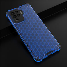 Carcasa Bumper Funda Silicona Transparente 360 Grados AM2 para Oppo A94 4G Azul