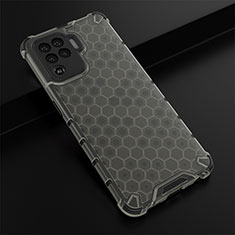 Carcasa Bumper Funda Silicona Transparente 360 Grados AM2 para Oppo A94 4G Negro