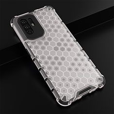 Carcasa Bumper Funda Silicona Transparente 360 Grados AM2 para Oppo A95 5G Blanco