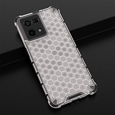 Carcasa Bumper Funda Silicona Transparente 360 Grados AM2 para Oppo F21 Pro 4G Blanco