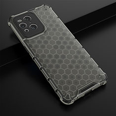 Carcasa Bumper Funda Silicona Transparente 360 Grados AM2 para Oppo Find X3 Pro 5G Negro