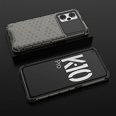 Carcasa Bumper Funda Silicona Transparente 360 Grados AM2 para Oppo K10 Pro 5G Negro
