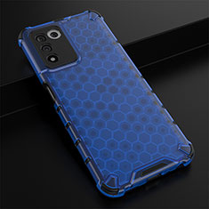 Carcasa Bumper Funda Silicona Transparente 360 Grados AM2 para Oppo K9S 5G Azul