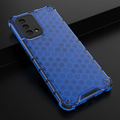 Carcasa Bumper Funda Silicona Transparente 360 Grados AM2 para Oppo Reno6 Lite Azul