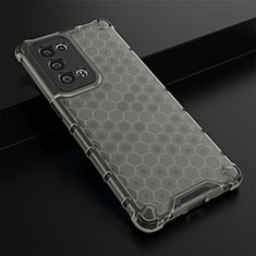 Carcasa Bumper Funda Silicona Transparente 360 Grados AM2 para Oppo Reno6 Pro 5G Negro