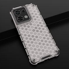 Carcasa Bumper Funda Silicona Transparente 360 Grados AM2 para Oppo Reno9 Pro 5G Blanco