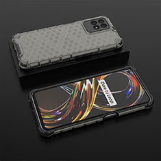 Carcasa Bumper Funda Silicona Transparente 360 Grados AM2 para Realme 8i Negro