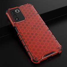 Carcasa Bumper Funda Silicona Transparente 360 Grados AM2 para Realme 9 SE 5G Rojo