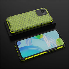 Carcasa Bumper Funda Silicona Transparente 360 Grados AM2 para Realme C30 Verde