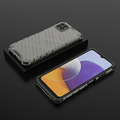 Carcasa Bumper Funda Silicona Transparente 360 Grados AM2 para Samsung Galaxy A22 5G Negro
