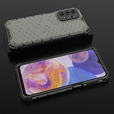 Carcasa Bumper Funda Silicona Transparente 360 Grados AM2 para Samsung Galaxy A23 4G Negro