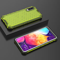 Carcasa Bumper Funda Silicona Transparente 360 Grados AM2 para Samsung Galaxy A30S Verde