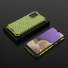 Carcasa Bumper Funda Silicona Transparente 360 Grados AM2 para Samsung Galaxy A32 4G Verde