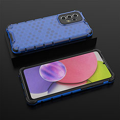Carcasa Bumper Funda Silicona Transparente 360 Grados AM2 para Samsung Galaxy A33 5G Azul