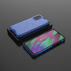 Carcasa Bumper Funda Silicona Transparente 360 Grados AM2 para Samsung Galaxy A41 Azul