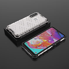 Carcasa Bumper Funda Silicona Transparente 360 Grados AM2 para Samsung Galaxy A70E Blanco