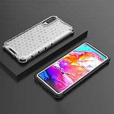 Carcasa Bumper Funda Silicona Transparente 360 Grados AM2 para Samsung Galaxy A70S Blanco