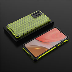 Carcasa Bumper Funda Silicona Transparente 360 Grados AM2 para Samsung Galaxy A72 4G Verde