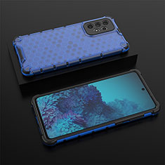 Carcasa Bumper Funda Silicona Transparente 360 Grados AM2 para Samsung Galaxy A73 5G Azul