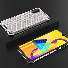 Carcasa Bumper Funda Silicona Transparente 360 Grados AM2 para Samsung Galaxy M30s Blanco