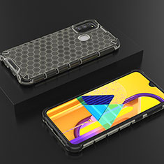 Carcasa Bumper Funda Silicona Transparente 360 Grados AM2 para Samsung Galaxy M30s Negro