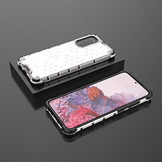 Carcasa Bumper Funda Silicona Transparente 360 Grados AM2 para Samsung Galaxy S20 Blanco