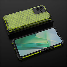 Carcasa Bumper Funda Silicona Transparente 360 Grados AM2 para Vivo iQOO Z6x Verde