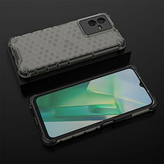 Carcasa Bumper Funda Silicona Transparente 360 Grados AM2 para Vivo Y73t Negro