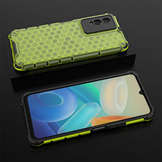 Carcasa Bumper Funda Silicona Transparente 360 Grados AM2 para Vivo Y74s 5G Verde