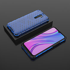 Carcasa Bumper Funda Silicona Transparente 360 Grados AM2 para Xiaomi Poco M2 Azul