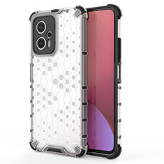 Carcasa Bumper Funda Silicona Transparente 360 Grados AM2 para Xiaomi Poco X4 GT 5G Blanco