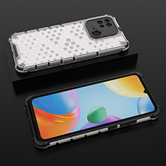 Carcasa Bumper Funda Silicona Transparente 360 Grados AM2 para Xiaomi Redmi 10 Power Blanco
