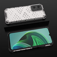Carcasa Bumper Funda Silicona Transparente 360 Grados AM2 para Xiaomi Redmi 10 Prime Plus 5G Blanco