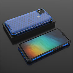 Carcasa Bumper Funda Silicona Transparente 360 Grados AM2 para Xiaomi Redmi 9 Activ Azul