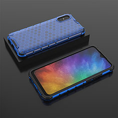 Carcasa Bumper Funda Silicona Transparente 360 Grados AM2 para Xiaomi Redmi 9AT Azul
