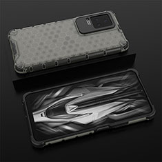 Carcasa Bumper Funda Silicona Transparente 360 Grados AM2 para Xiaomi Redmi K50 5G Negro