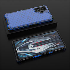 Carcasa Bumper Funda Silicona Transparente 360 Grados AM2 para Xiaomi Redmi K50 Gaming 5G Azul